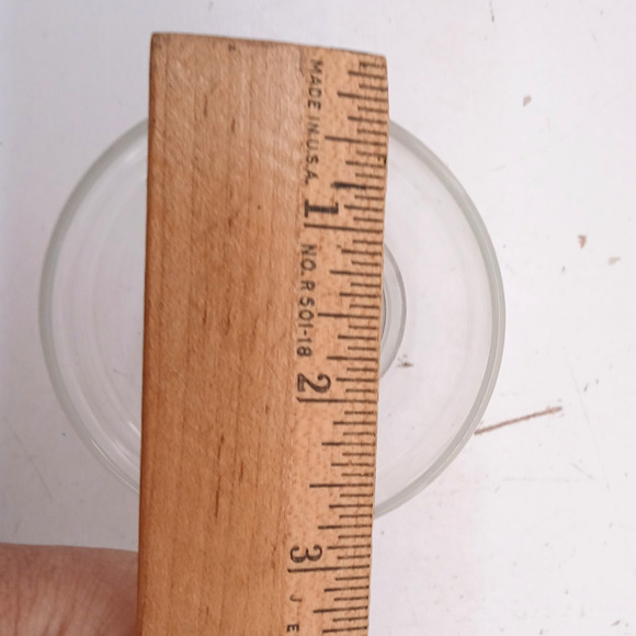 Vintage Clear Glass Dessert Sherbet Cups – Set of 4 Footed Bowls 2.75" Tall - Picture 4 of 4